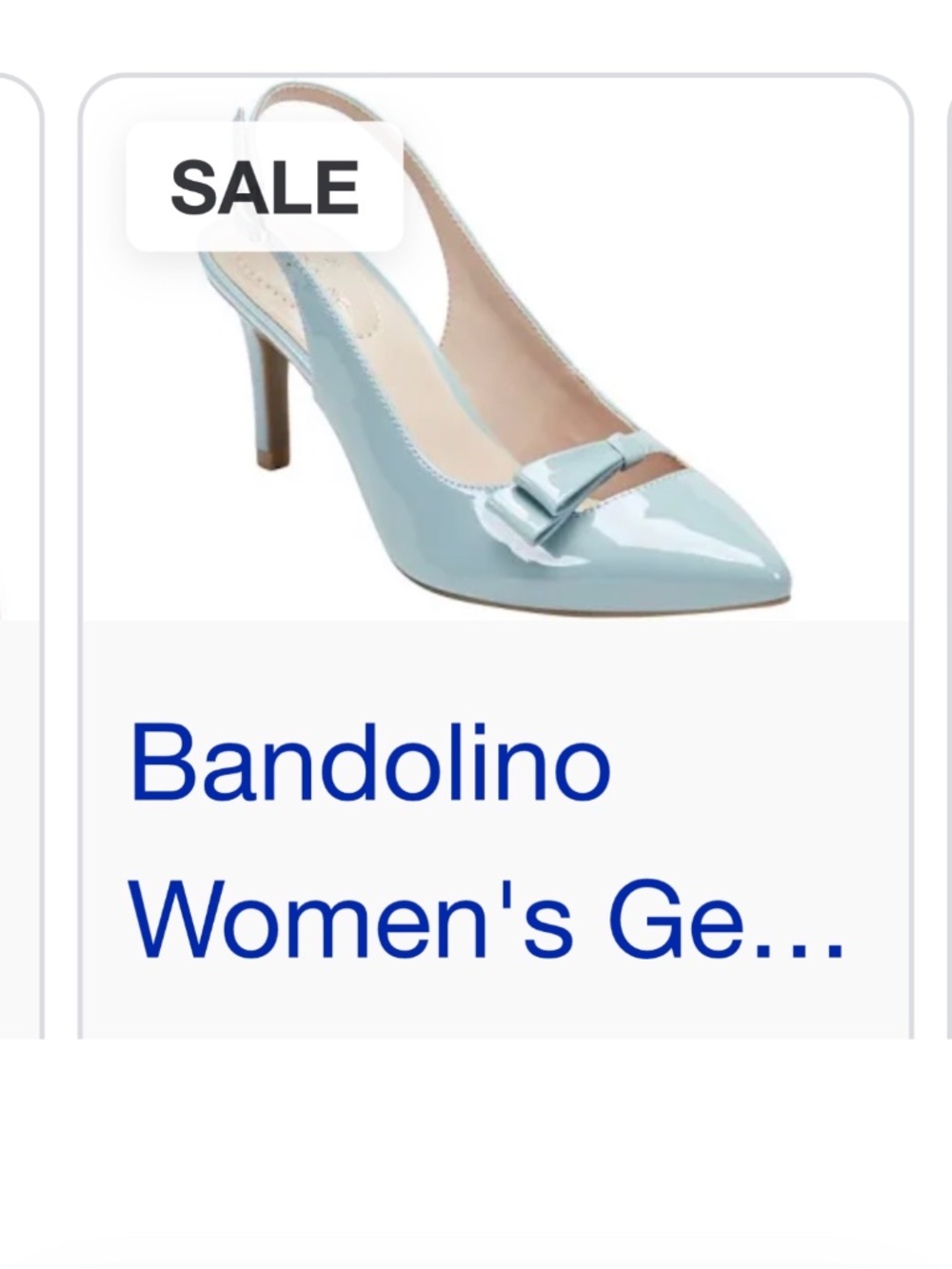 New  light blue Slingbacks